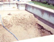 In-ground Vinyl Liner Pool with Vermiculite Repair in Livonia, MI