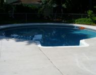 New Coping, Concrete and Kafko Vinyl liner Installed