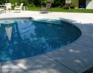 Coping, cement and liner installation Plymouth, MI Thomas Pool Service