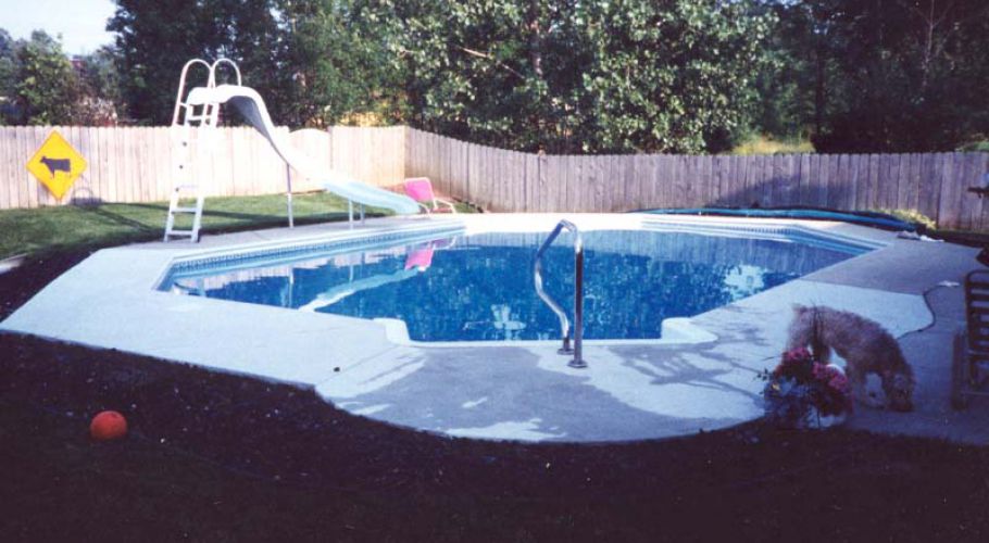 Replace Damaged Pool Walls In-ground Vinyl Liner Pool Livonia, MI